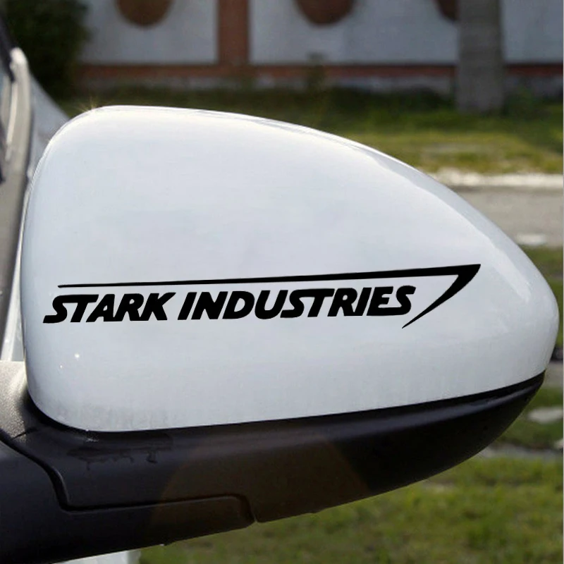 Виниловая наклейка Stark Industries для автомобилей 2 шт. 20*2 5 см стикер в полоску Марвел