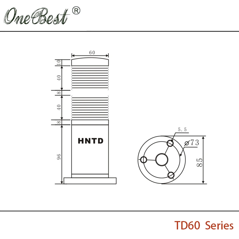 Светодиодные Семафоры HNTD 220 В индикаторная Предупреждение ПА TD60 типа бочки 2