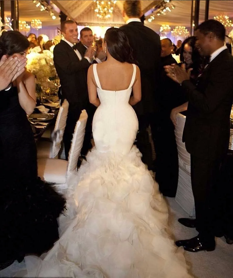 Сексуальная Vestido Де Noiva Лонга Рукавов 2017 Новый Спагетти ремень Шнуровке Свадебные