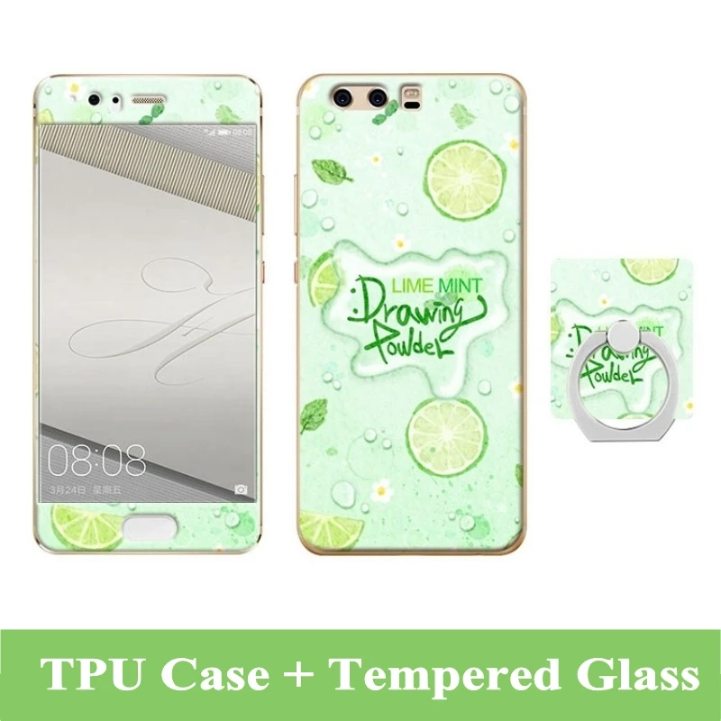 Мультяшный чехол для Huawei P10 Plus кольцо на палец Эйфелева башня мягкий из ТПУ Lite