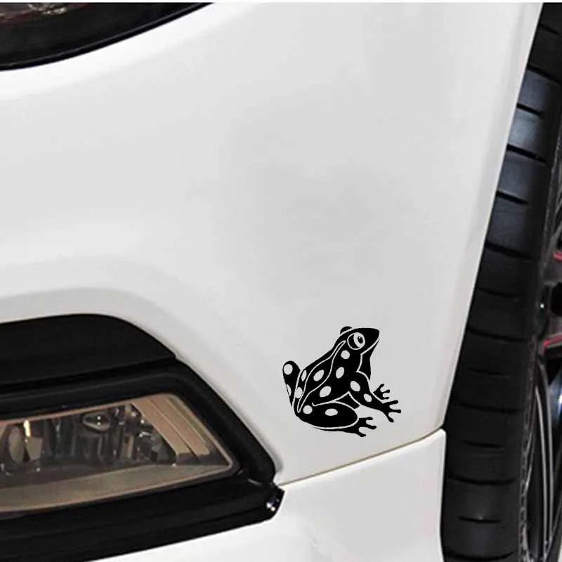 

YJZT 15CM*15.6CM Lovely Toad Bullfrog Original Delicate Vinyl Decal Nice Car Sticker Black/Silver C19-0991
