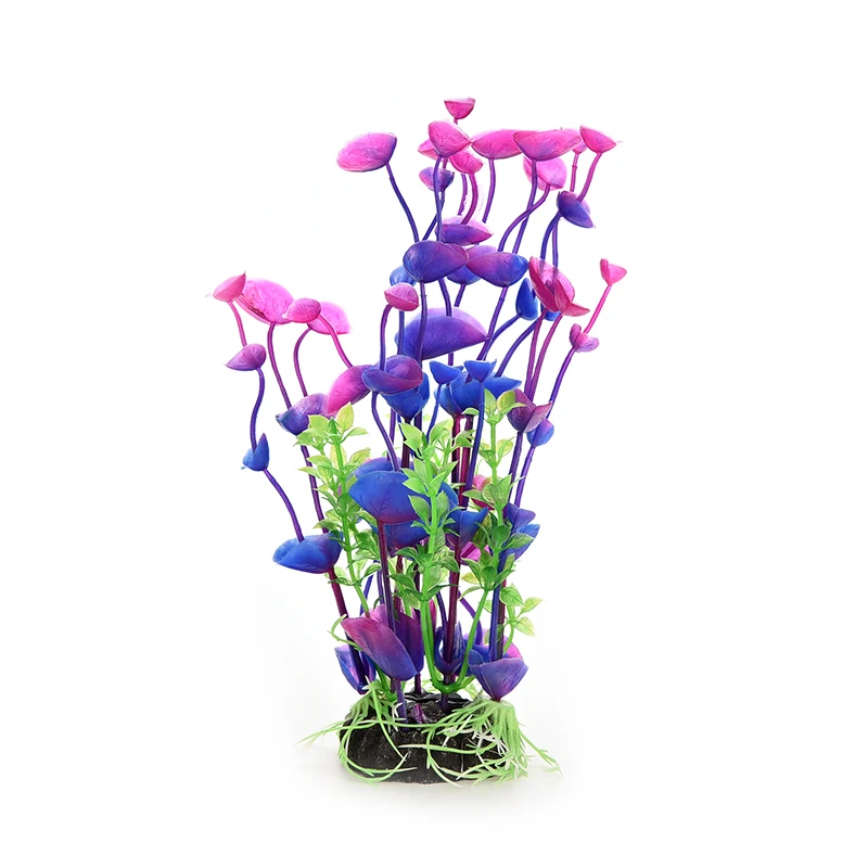 1Pcs New Purple/Green Artificial Water Plant For Fish Tank Aquarium Decoration Best Deal | Дом и сад