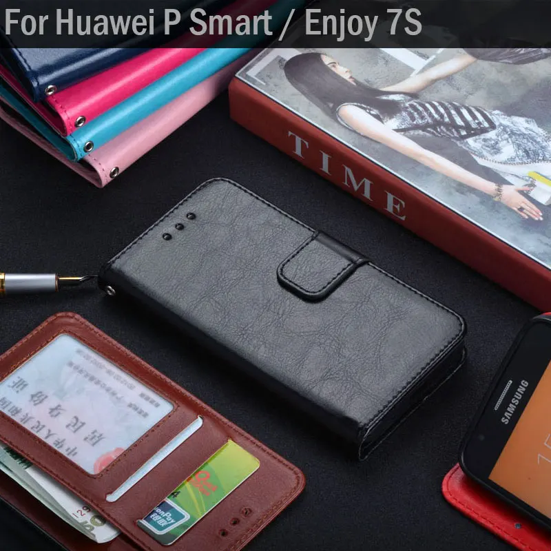 Роскошный классический кожаный чехол-книжка для huawei p с подставкой и отделением