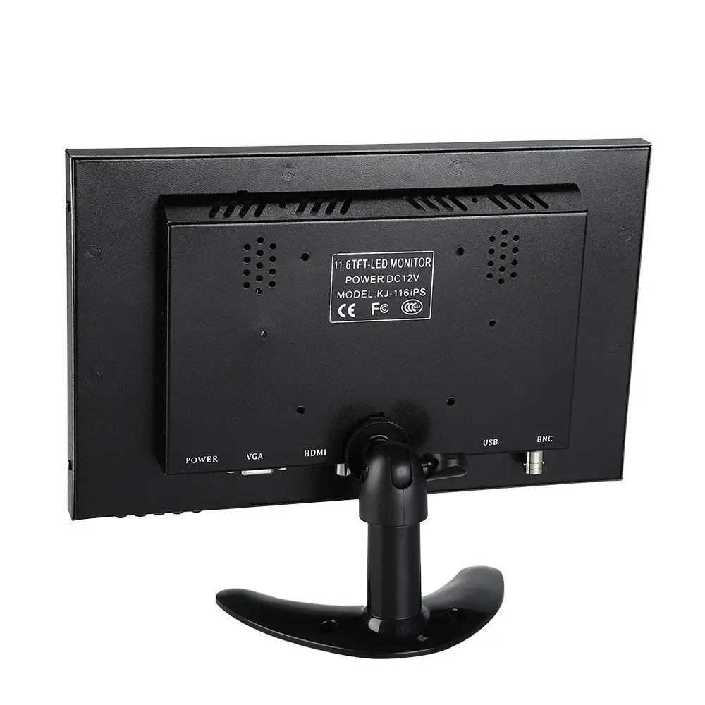 Eyoyo 12 дюймов TFT ЖК дисплей Мониторы 1366x768 300cd/m2 с VGA HD USB Вход встроенный Двойной