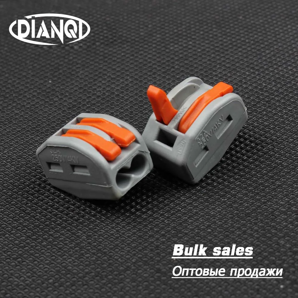 10 шт./лот 222-412(pct-212) Универсальный Компактный проводной разъем 2 pin клеммный блок |