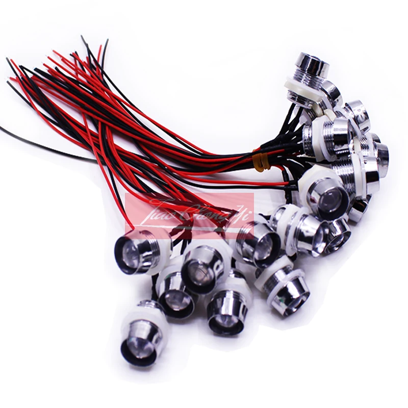 F10mm Автомобильная лодка LED + металлический держатель 10R DC5V/12В