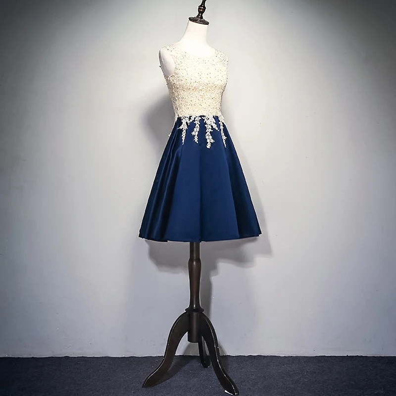 JANCEMBER Элегантное коктейльное платье сатиновое Иллюзия Кружева О-образным