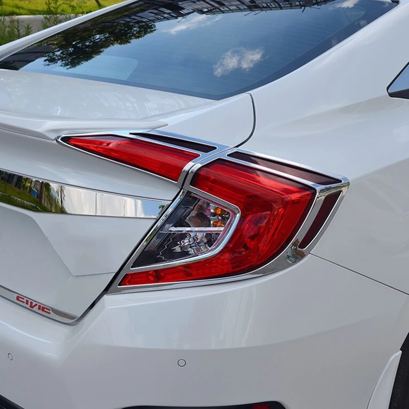 ABS хром для Honda Civic 2016 2017 2018 аксессуары стайлинга автомобиля задсветильник крышка