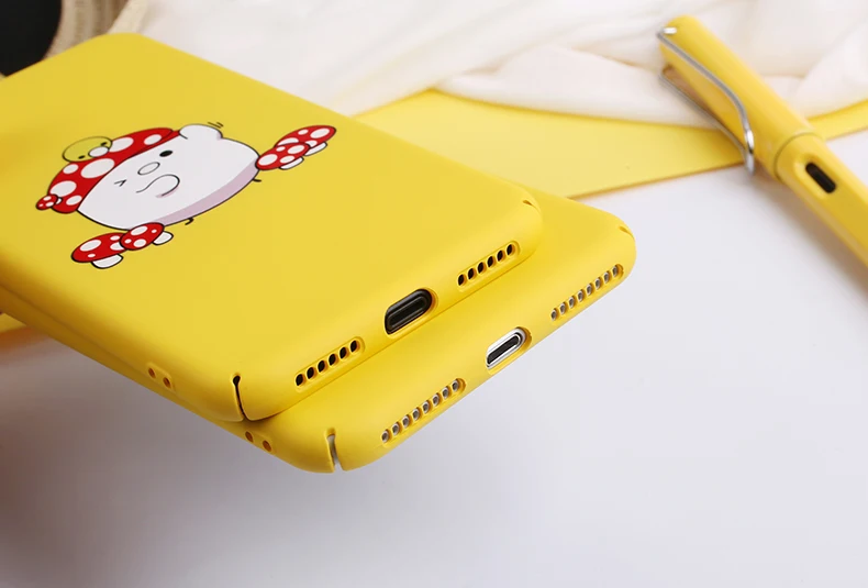 Модные матовые чехол для iphone 6 6s 7 8 плюс милые Панели телефона с рисунком задняя