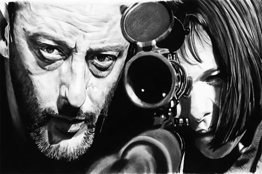 Custom Canvas Wall Craft Leon Vintage Poster Paper Painting Decor Jean Reno Wallpaper Natalie Portman Stickers #1089# | Дом и сад