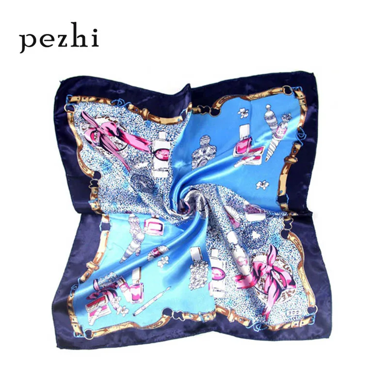 

New spring summer women decorative printed silk scarf Variety headscarf 50CM wild female scarf professional small square scarf