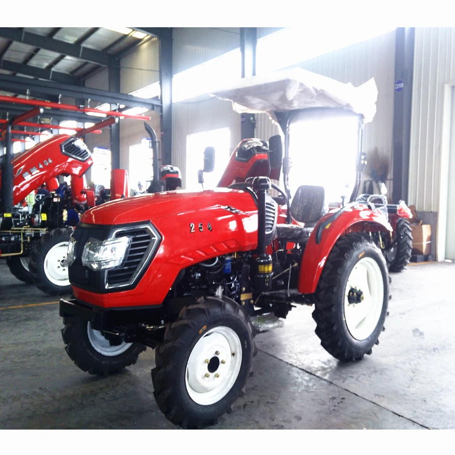 Китайское производство 25hp 4wd мини-тракторы с фронтальным погрузчиком и большим количеством насадок