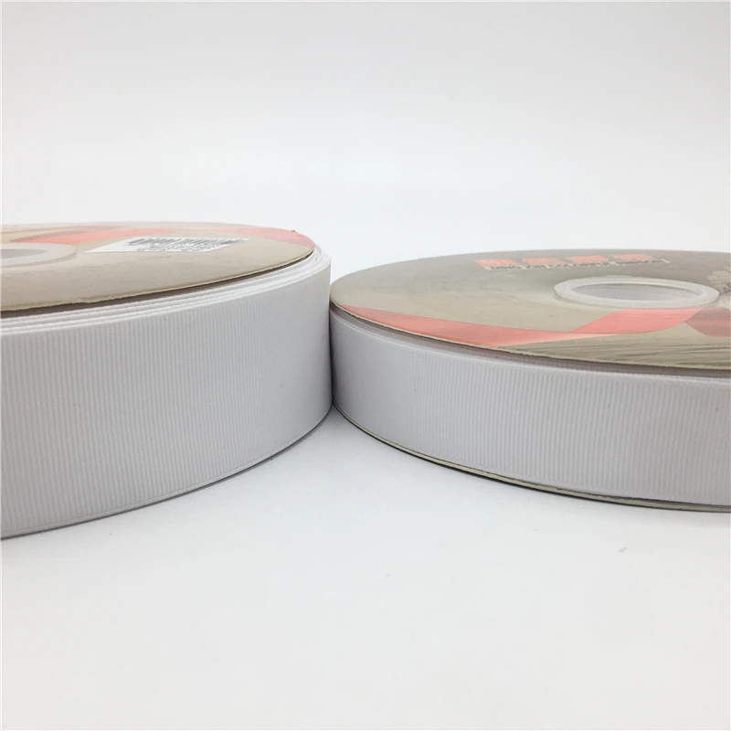 Лента высокого качества 5 ярдов 6/10/15/20/25/38/50 мм|grosgrain ribbon|ribbons for giftswhite grosgrain ribbon |