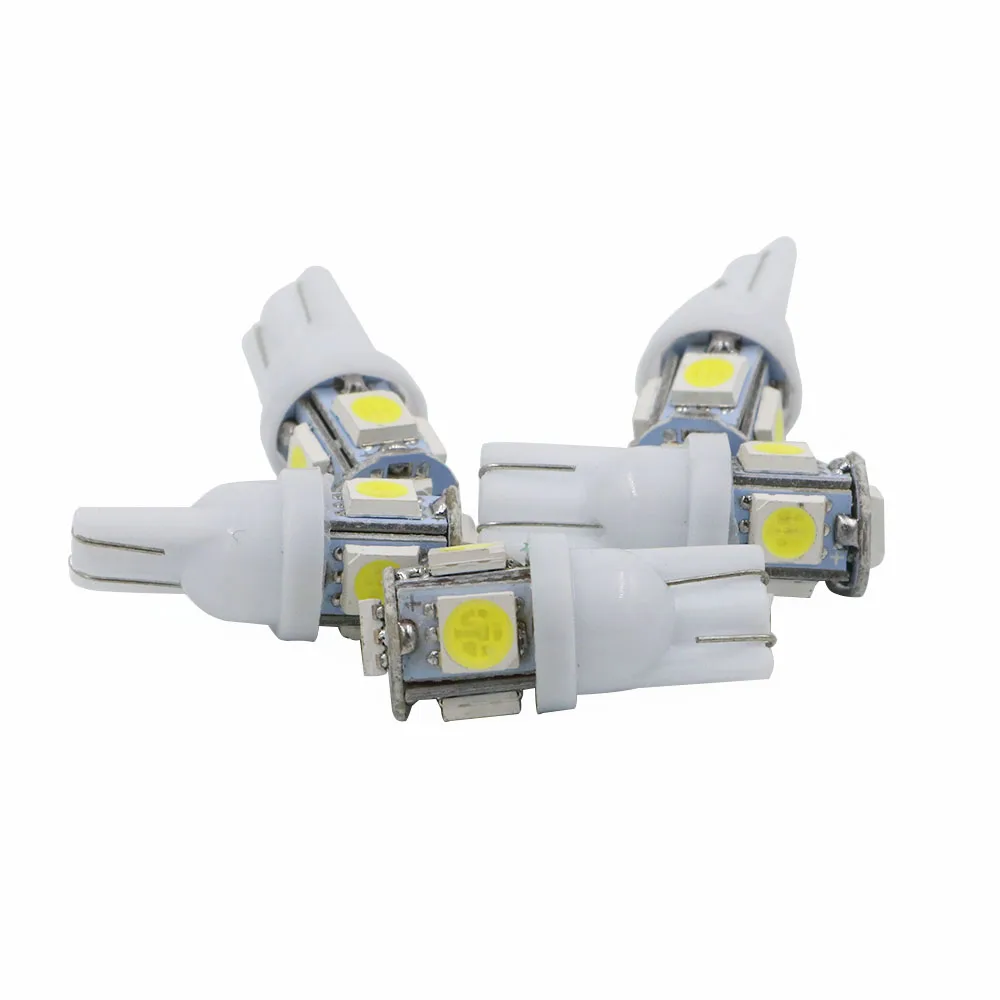 YSY 200X T10 Автомобильные светодиодные лампы W5W 5050 5SMD фары клиновидные для чтения