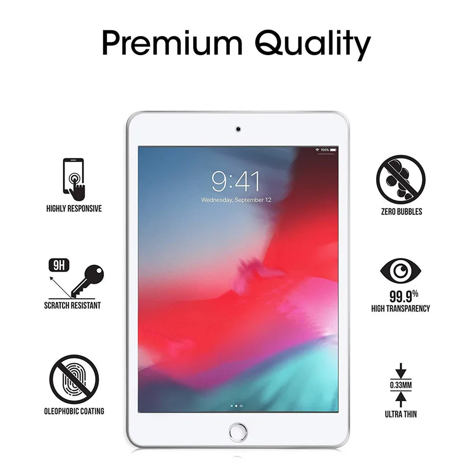 HD пленка из закаленного стекла для Apple iPad Mini 5 2019 Мини 4 9H защита экрана 7 9 ''для 1