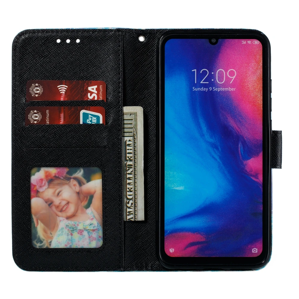 Redmi Note 7 роскошный 3D чехол для телефона с совой для Xiaomi Redmi Note 6 Pro модный кожаный чехол с рисунком для Xiaomi Redmi 6 6A Funda Etui