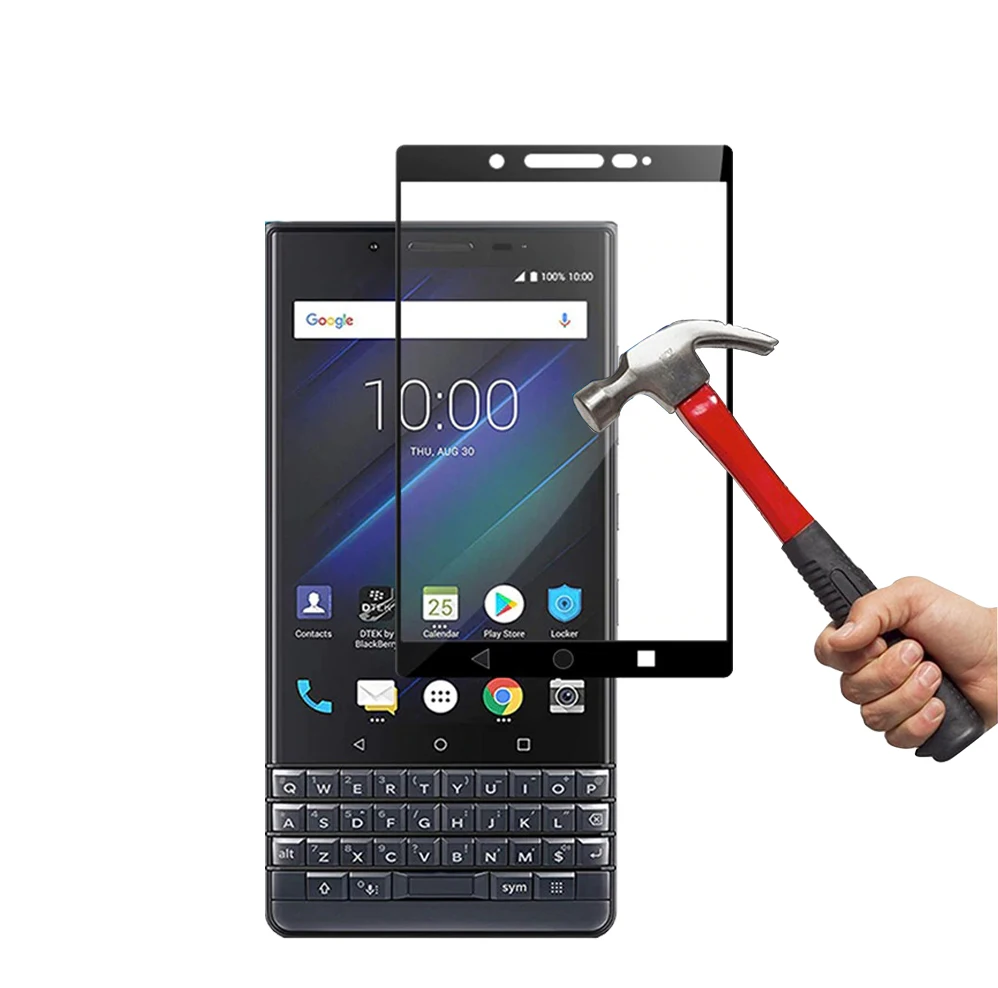 Закаленное стекло для Blackberry KEY2 Le KEYTWO защитное покрытие с полным покрытием 0 3 мм 2.5D