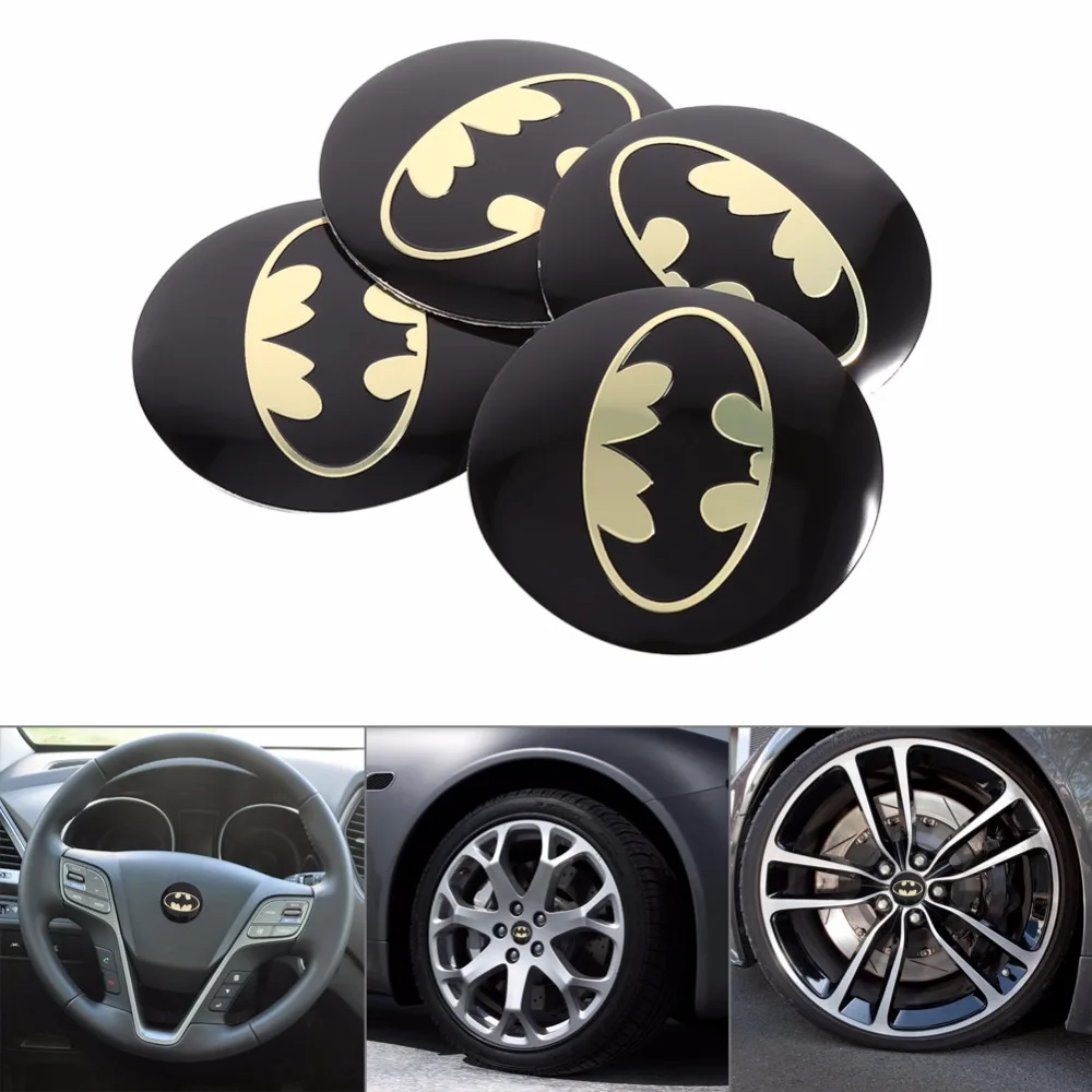 4 шт. Автомобильная наклейка на центр автомобиля Стайлинг руль колесо
