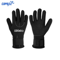 copozz 3mm neoprene scuba diving gloves warm material swimming surf rowing protection non slip gloves water sports