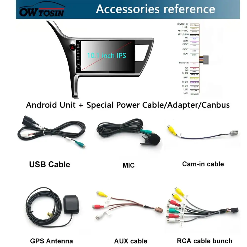 Автомобильный DVD плеер с IPS экраном 10 1 дюйма 8 ядер 4 гб + 64 Android 9 0 GPS мультимедийное