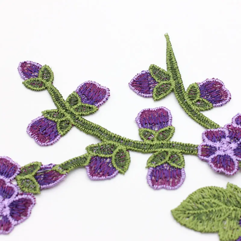 Кружевной воротник из 9 стильных цветов с розой и сердечком Кружевная аппликация