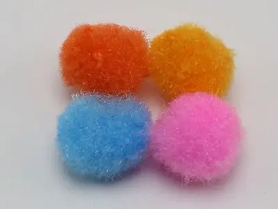 200 смешанных цветов мягкие пушистые Помпоны для детских поделок Сделай Сам