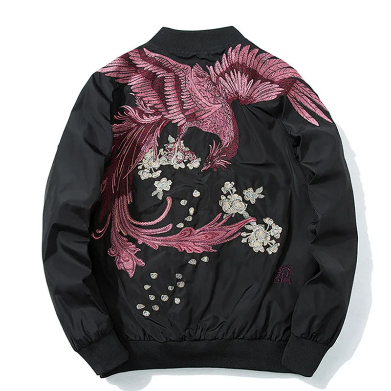 Japanese embroidered jacket Fashion new Bomber Jackets winter warm Coat Mens Pilot windbreaker Male autumn Thin Coats | Мужская одежда