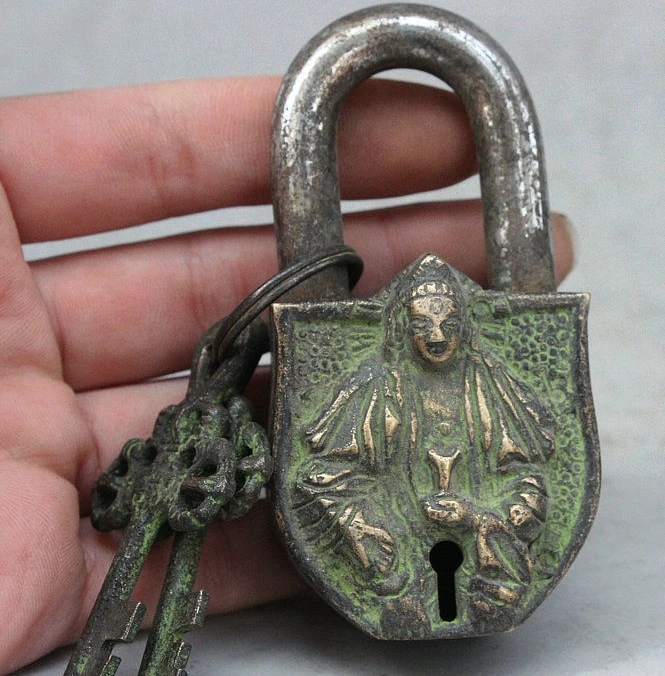 SCY китайский буддийский Бронзовый статуя Будды гуанина квань инь большой дверной