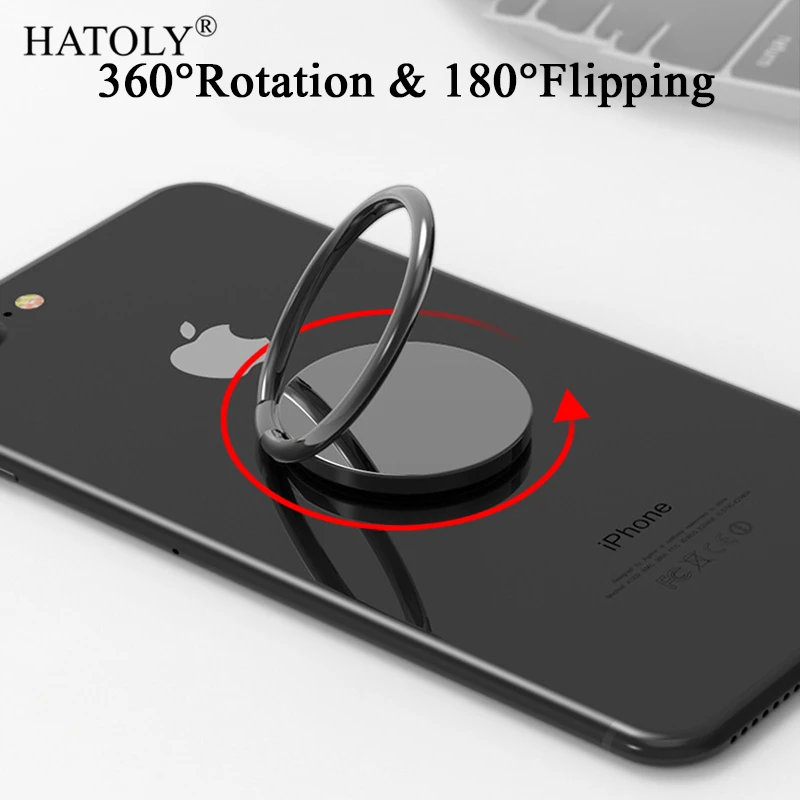 ring holder for xiaomi note 7 360 luxury metal mobile phone socket holder finger for samsung car phone holder for huawei iphone free global shipping