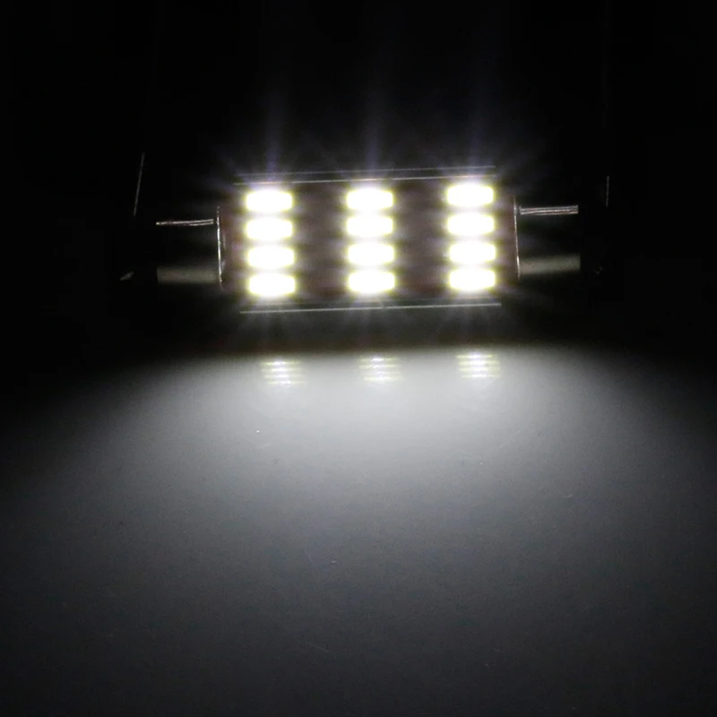1 шт. 31/36/39/41 мм 4014 12SMD C5W светодиодная Canbus Festoon Dome Lamp Car номерной знак светильник Auto