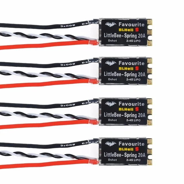 

Favourite FVT LittleBee 20A-S 20A S ESC BLHeli_S BLHeli S OPTO 2-4S Supports Mulitshot OneShot125 Oneshot42 Multicopter