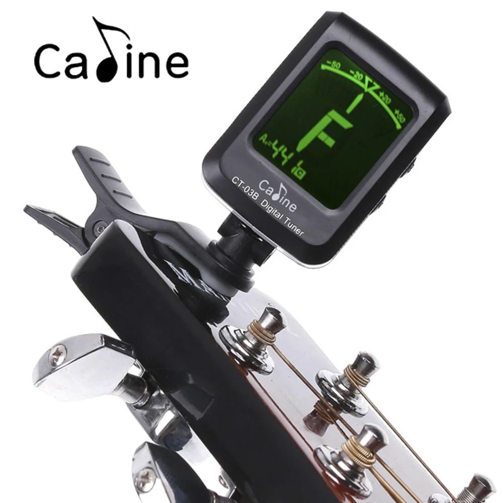 Высокое качество 360 градусов Поворотный Подсветка Гитары тюнер ЖК-дисплей Clip-On