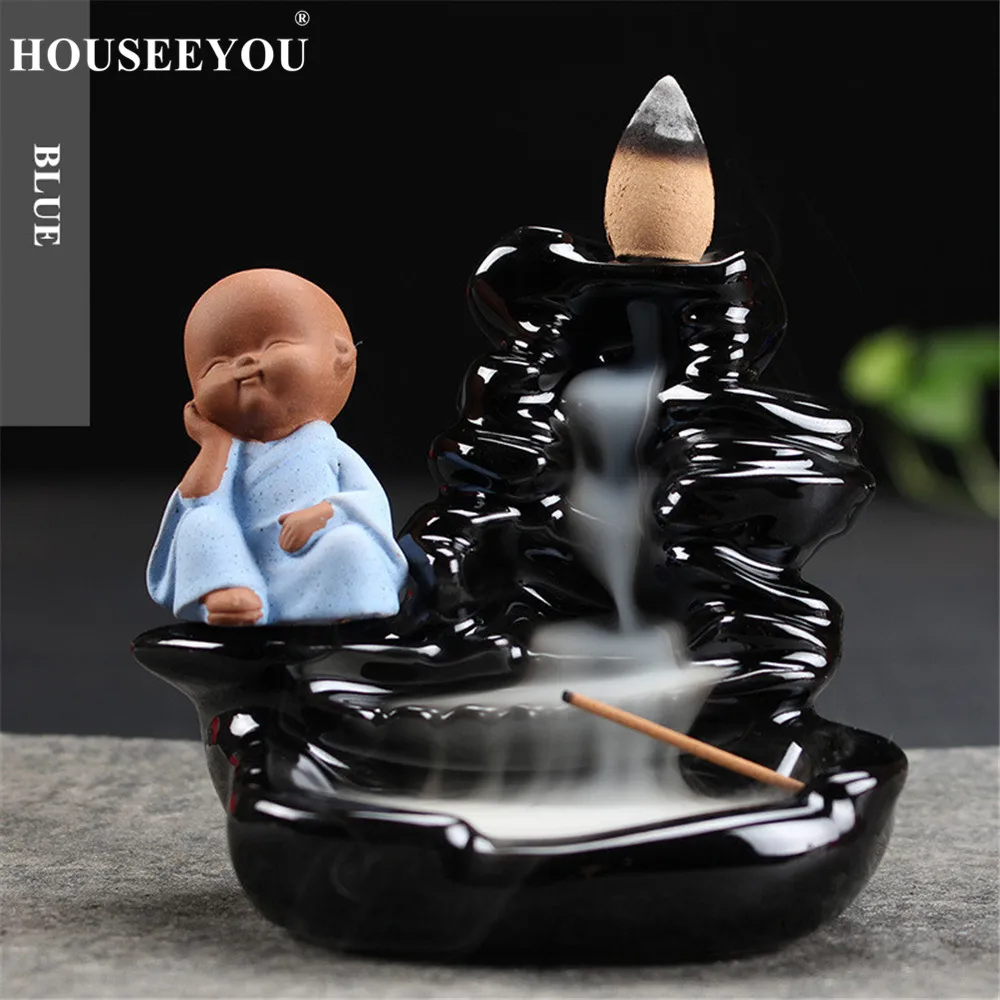 Houseyou фоновая ароматическая горелка домашний Декор маленький монах керамический