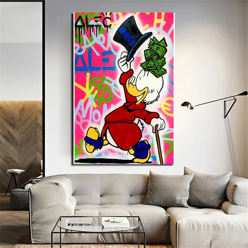 Alec Monopoly Hat Холст Картина Печать Гостиная Украшение дома Современное украшение на стену, живопись маслом плакаты фотографии аксессуары