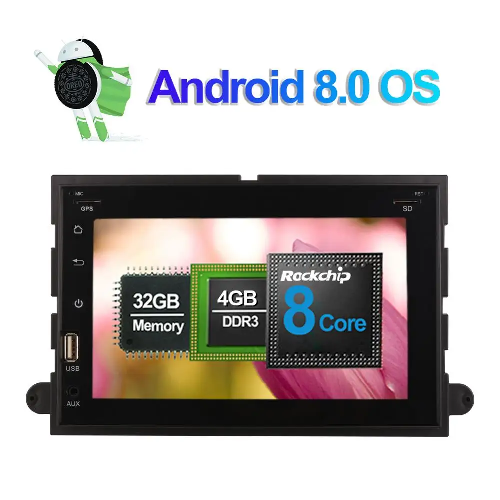 Android 8 0 Full Touch 7 ''LCD Автомобильный DVD GPS навигация для Ford Fusion/Explorer/F150/Edge/Expedition 2006 2009