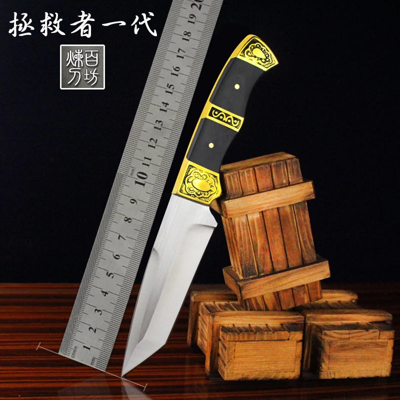 

High quality army Survival knife high hardness wilderness knives essential self-defense Camping Knife Hunting outdoor tools EDC