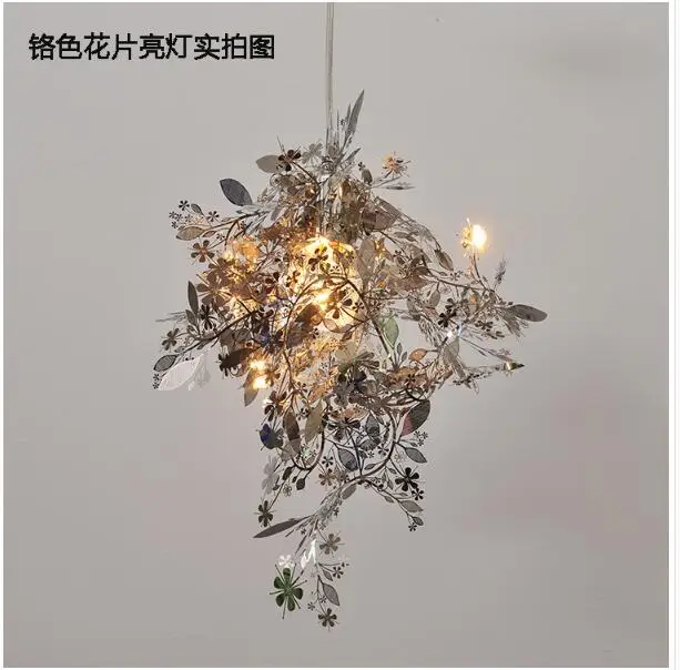 

Artecnica Garland Light pendant lamps modern design Laser cutting carved flowers Stainless steel pendant lights for restaurants