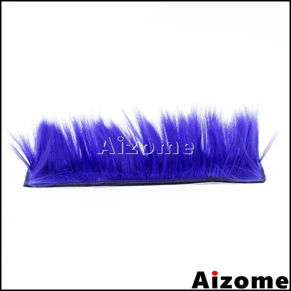 Blue Для KTM Kawasaki Honda Suzuki Yamaha Байкерский шлем панк Хокс шлем парик Mohawk Байк Гонки, гоночный стикер Mohawk шлем мех - Цвет: Blue