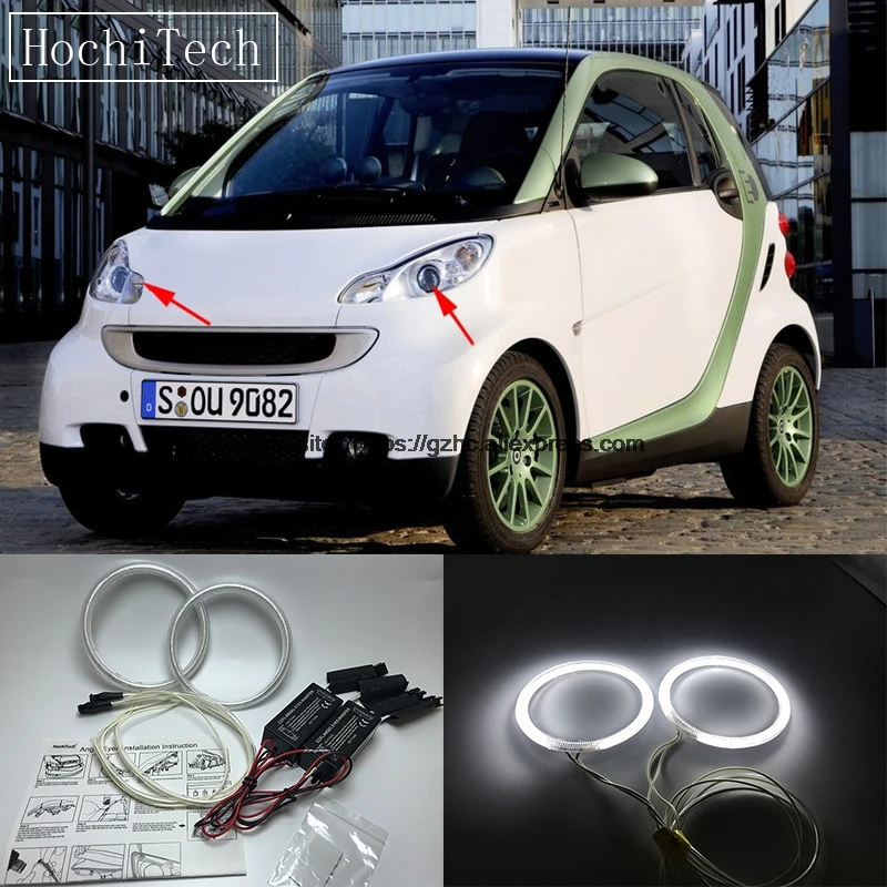 HochiTech для Smart Fortwo W451 Mk2 2008 2014 ультра яркий дневной светильник DRL с холодным катодом