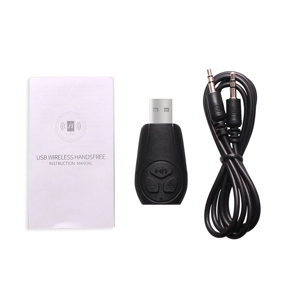 Беспроводной автомобильный Bluetooth аудио приемник с микрофоном комплект громкой