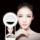 Универсальное светодиодное кольцо для селфи, портативный мобильный телефон, светодиоды, лампа для селфи, светящееся кольцо с зажимом для iPhone X 8 7 6 Plus Samsung