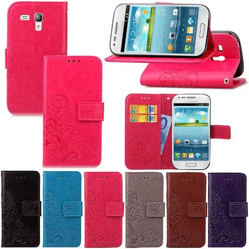 Роскошный чехол бумажник из искусственной кожи для Samsung Galaxy S3 Mini i8190 GT Чехол