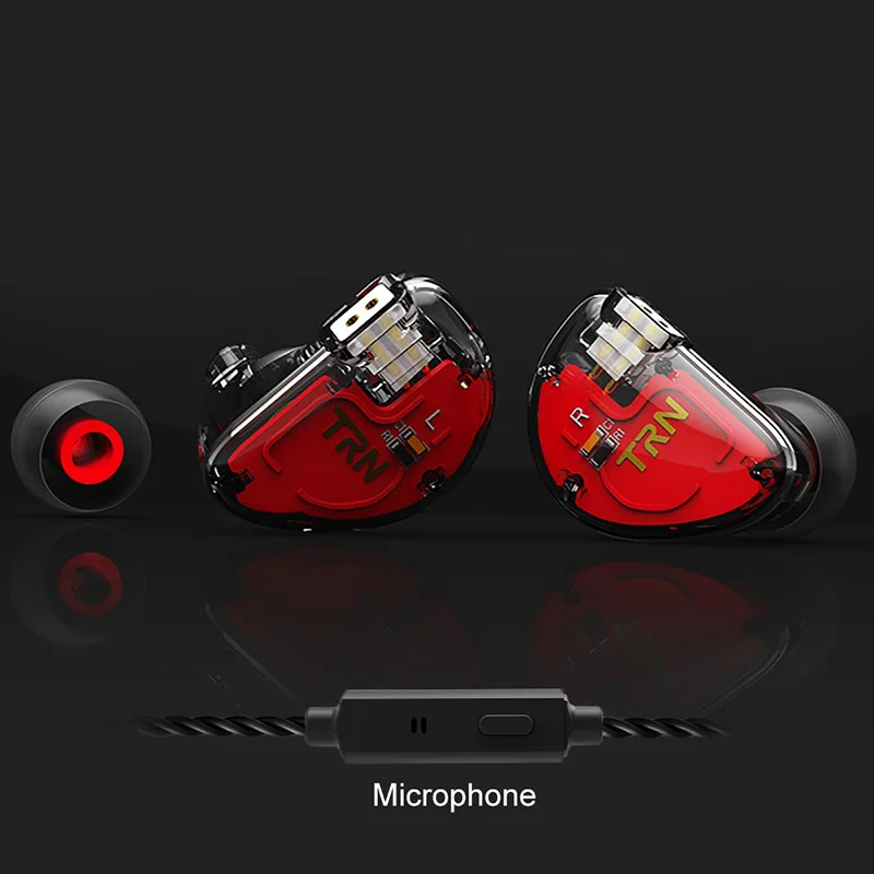 FDBRO гибридные мега бас наушники IEM Hi-Fi монитор металлические наушники 3 драйвера ушные наушники гарнитура 2Pin съемный кабель прозрачные наушники - Цвет: Clear Black with Mic