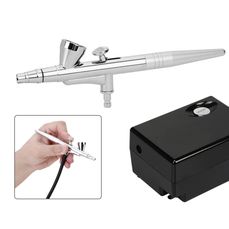 Бесплатная доставка Мини-набор воздушный компрессор пистолет-распылитель набор