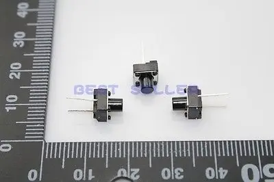 

100pcs Tact Switch Push Button 6*6*7 6mm*6mm*7mm 2pin Through Hole SPST-NO