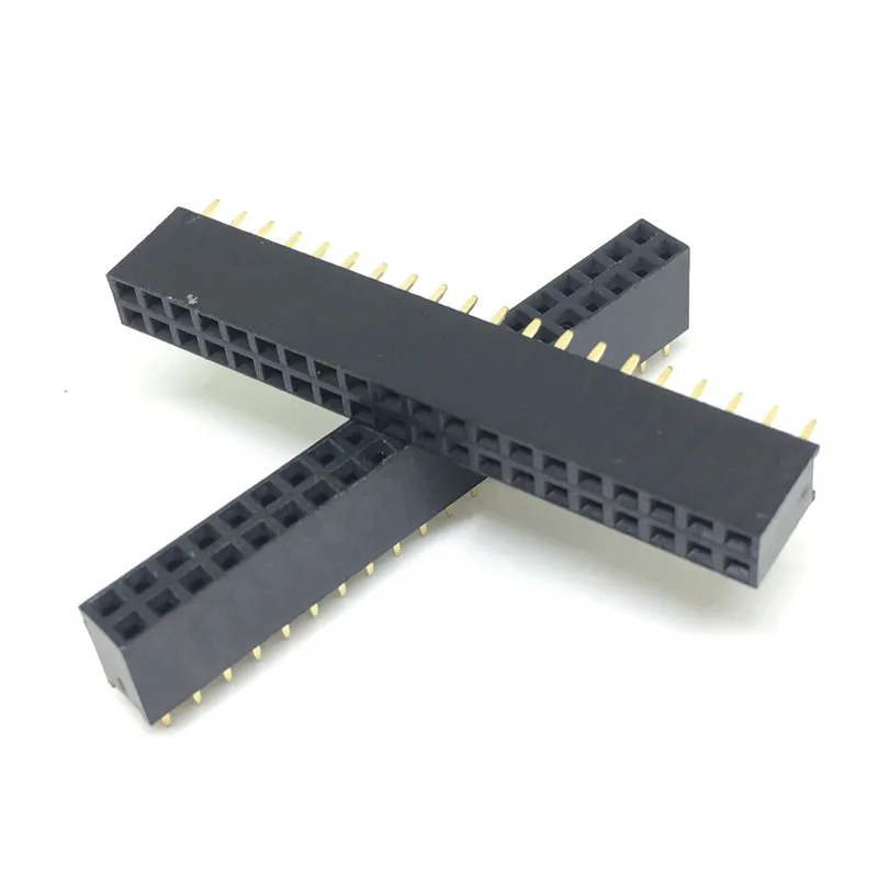 10 шт./лот высокое качество 2x20 Pin 40P 2 мм двухрядный женский прямой шаг заголовка |