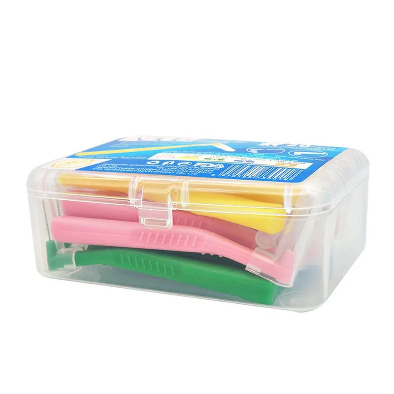 20 шт./кор. L Форма межзубная щетка с Уход за полостью рта Отбеливание Зубов Зубной
