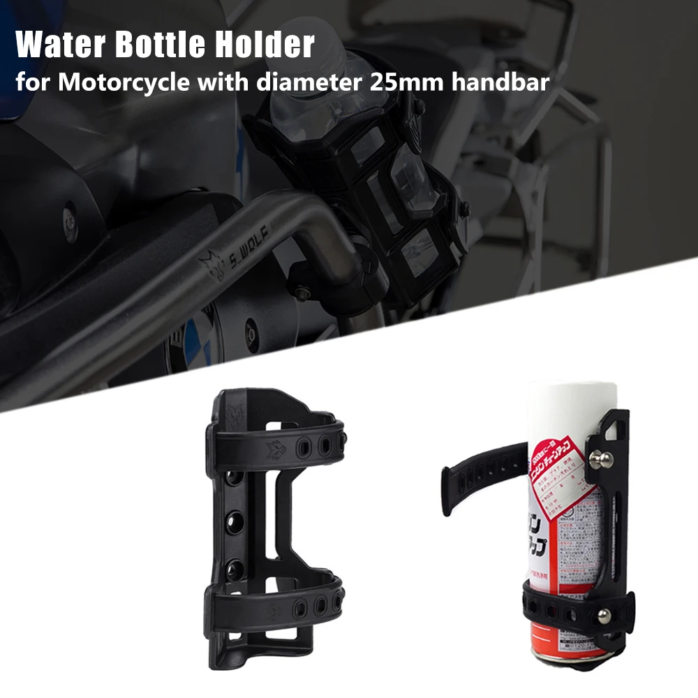 

Motorcycle Water Bottle Beverage Drink Cup Holder R1200GS ADV F800GS F700GS V-Strom Motorbike Crash Bar Cup Holder Stand Bracket