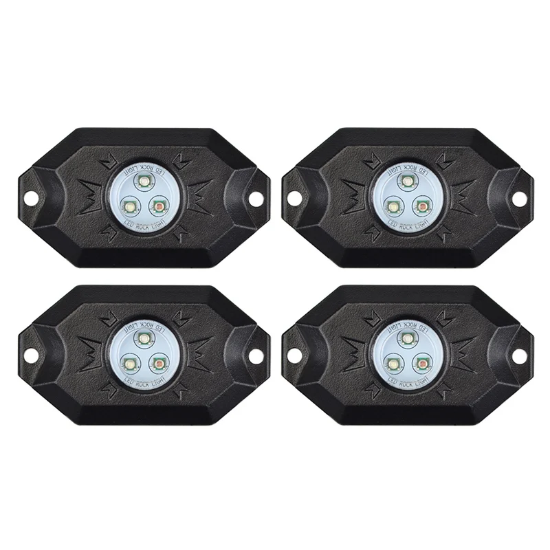 4Pods RGB светодиодный светильник в стиле рок, набор ламп, сделай сам, настраиваемая форма, неограниченное количество цветов, функция, приложение, подходит для рок-лодок, лодок, палуба, RV, внедорожный пикап