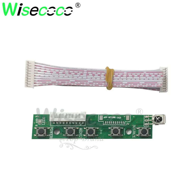 Wisecoco 7 дюймовый ЖК дисплей 1024*600 TFT экран с приводной платой для планшета и raspberry Pi 2